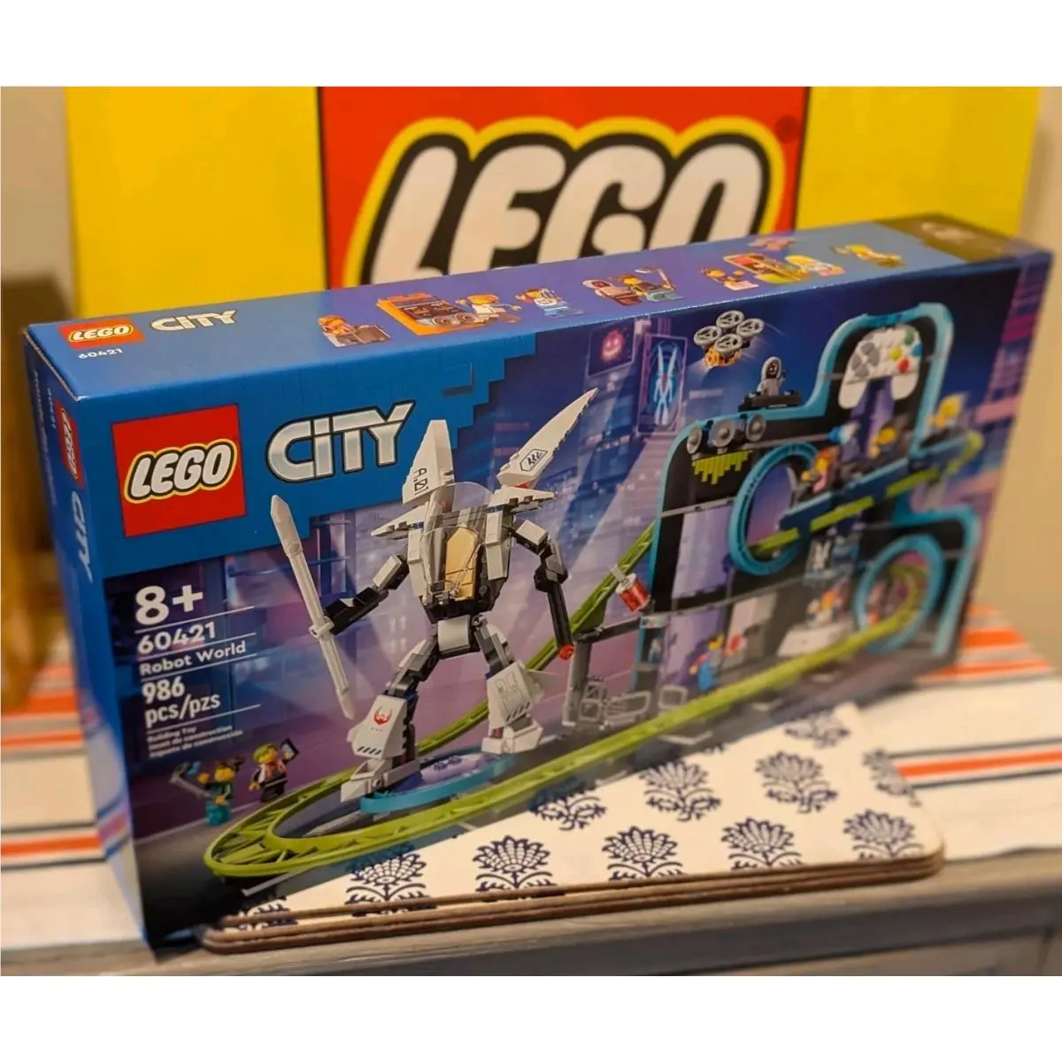 Lego 60421 Robot World Roller Coaster Park Ships Fast Hard to Find