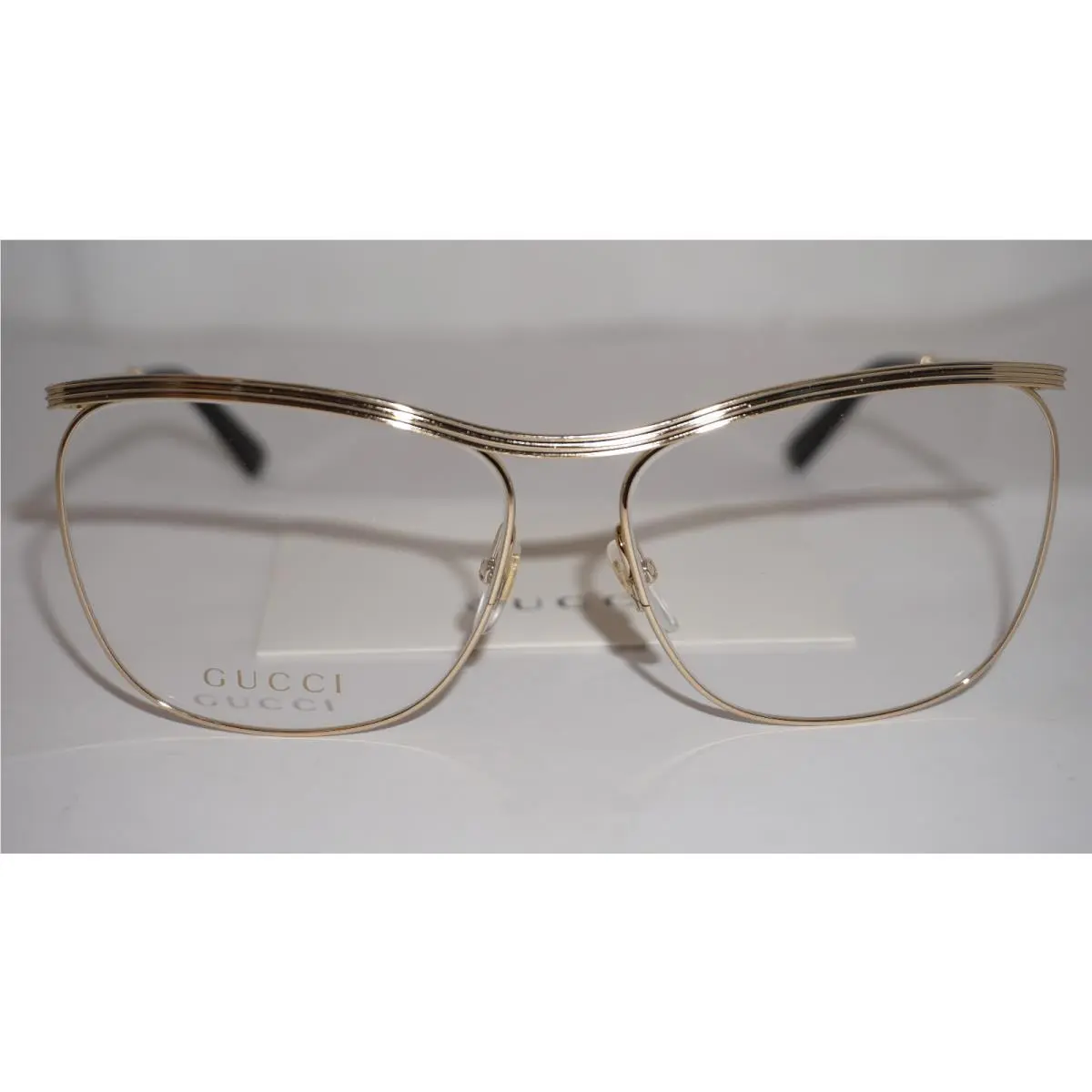 Gucci Eyeglasses Gold Cateye GG08220 001 53 14 145