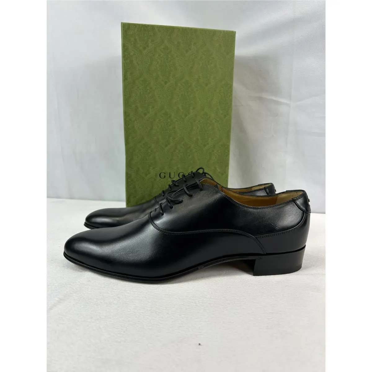 Gucci Double G Lace-up Shoes In Black Sz US 12.5