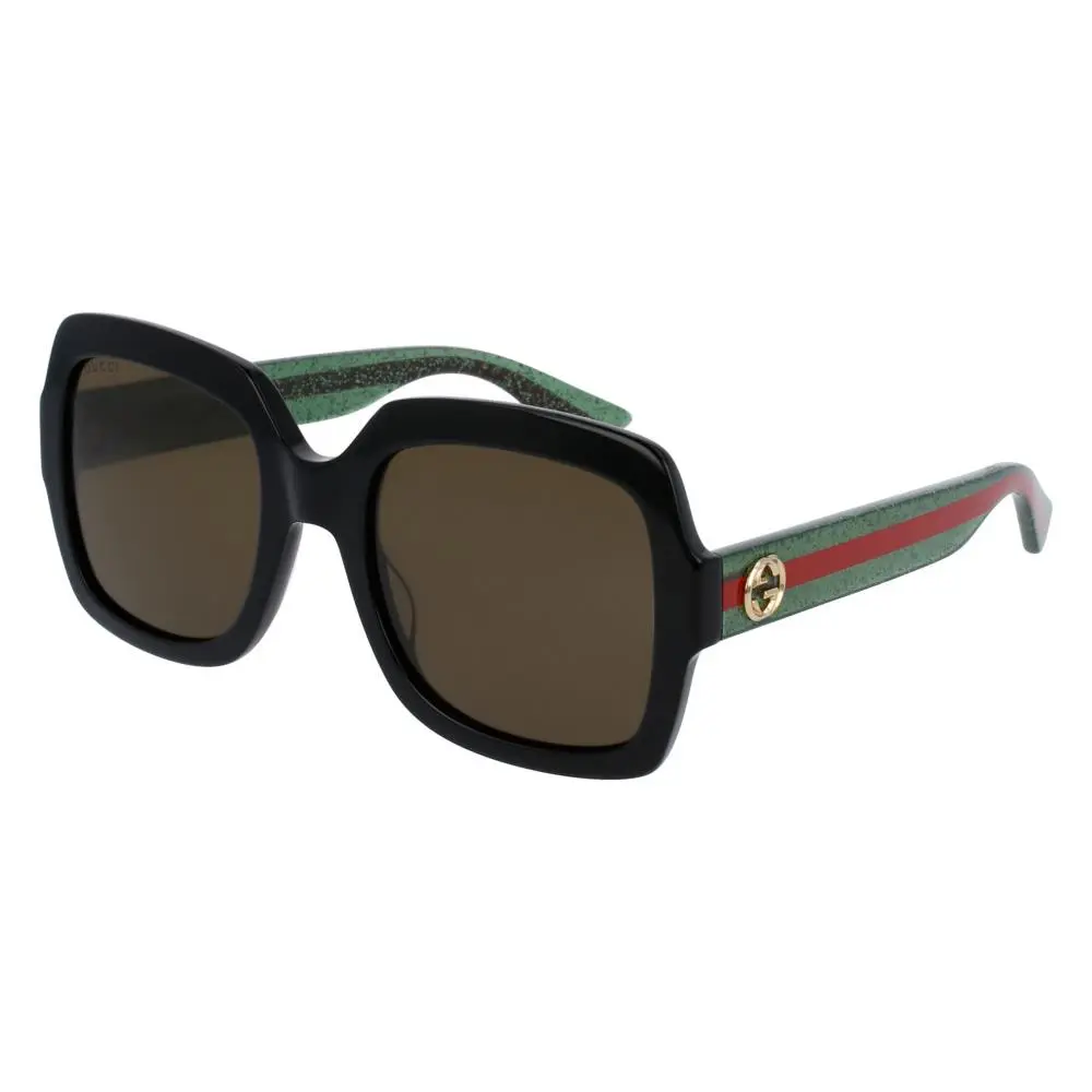 Sunglasses GG0036SN 002 Black/brown Lens by Gucci