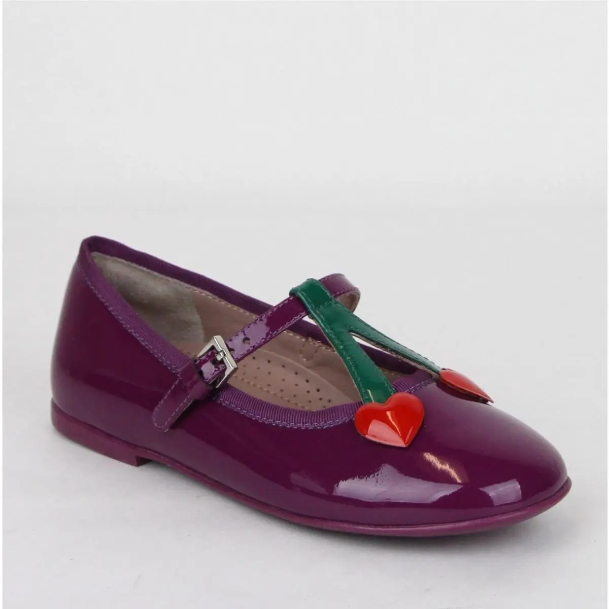 Girl Toddler Purple Patent Leather Ballet Flats  25/US 9 433117 5281 by Gucci