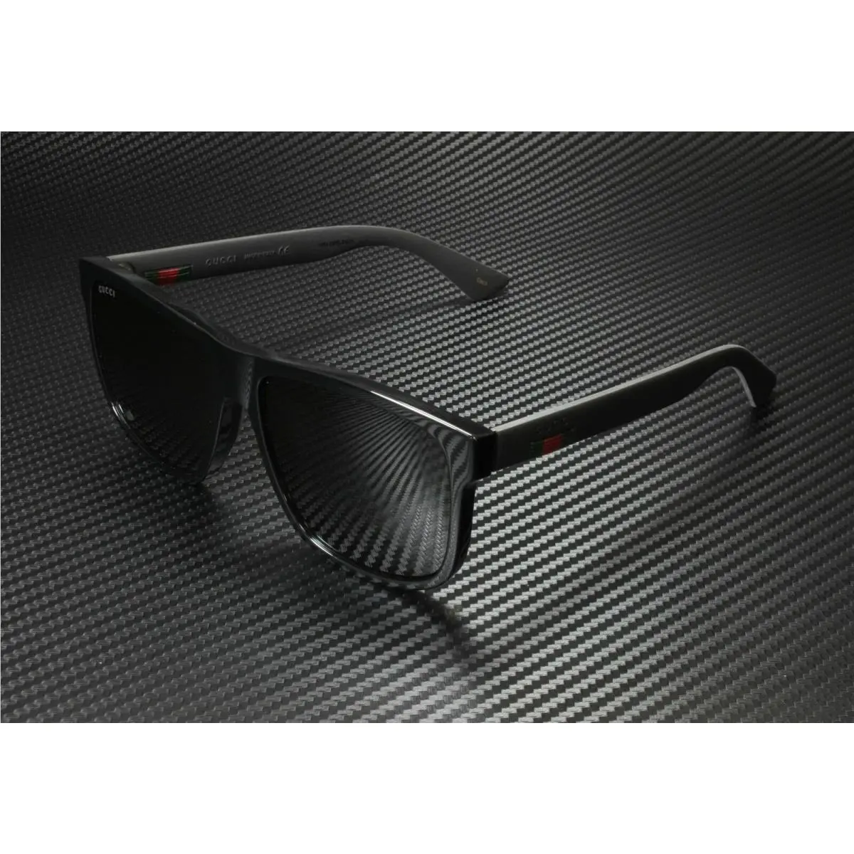GG0010S 001 Black Square Men`s Sunglasses 58 mm by Gucci