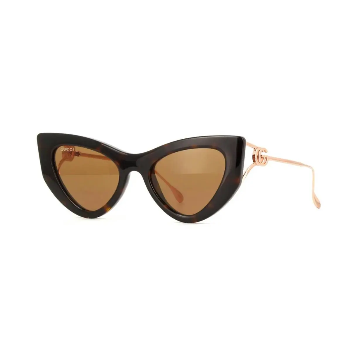 Gucci GG1565S Dark Havana and Gold/brown 002 Sunglasses