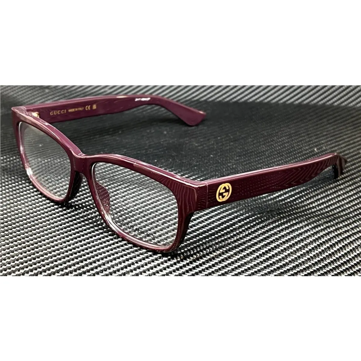 GG1341O 004 Burgundy Women`s Small 55 mm Eyeglasses by Gucci
