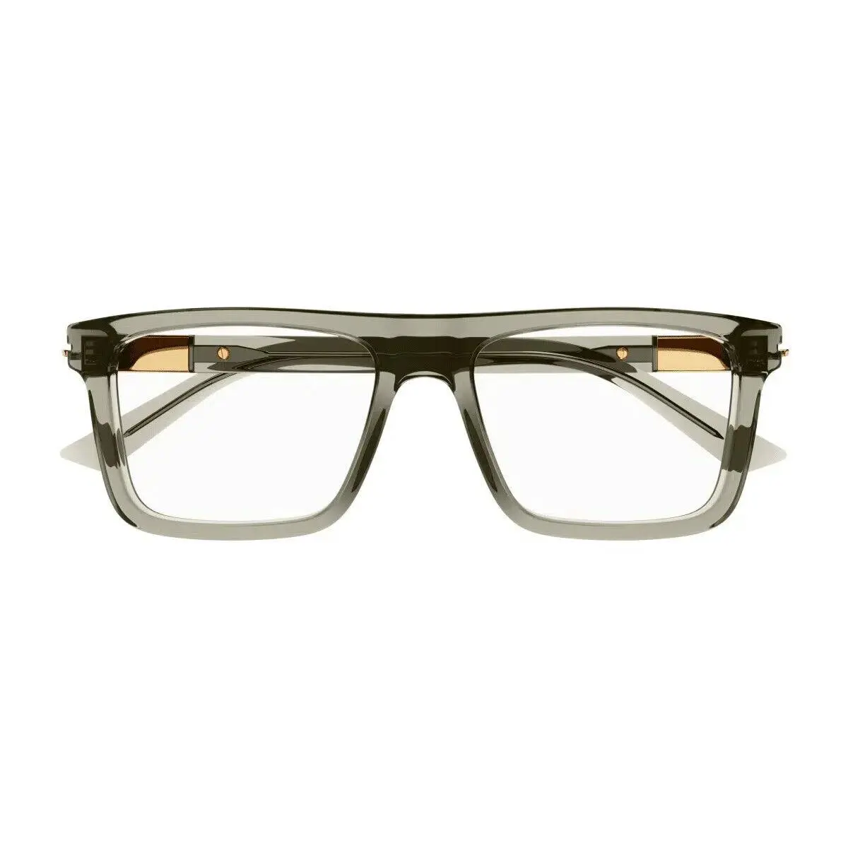 Gucci GG1504O 008 Brown Transparent Acetate Eyeglasses 56mm