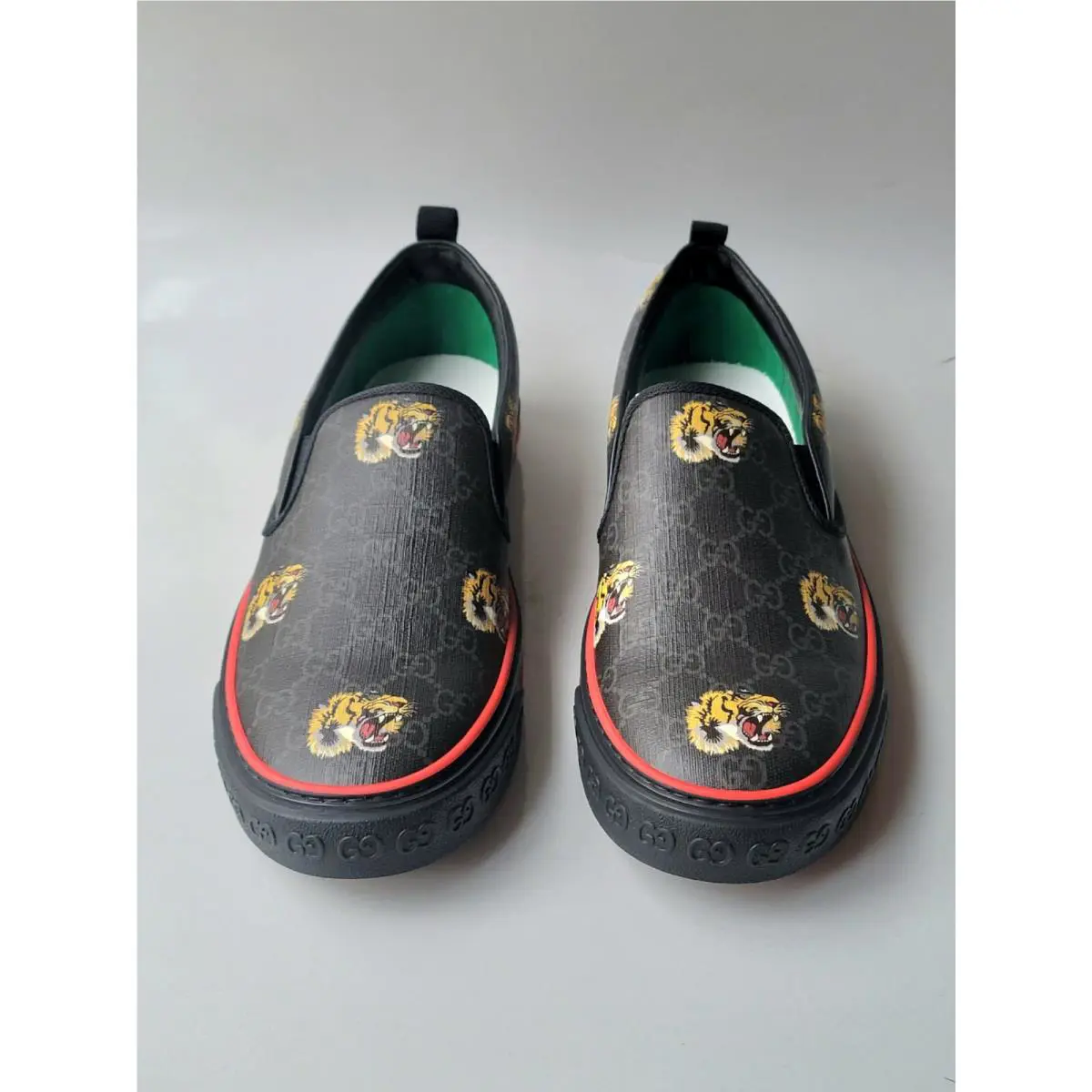 Gucci Sneakers GG Supreme Tennis 1977 Angry Cat Men`s UK 11 US 11.5 100%auth