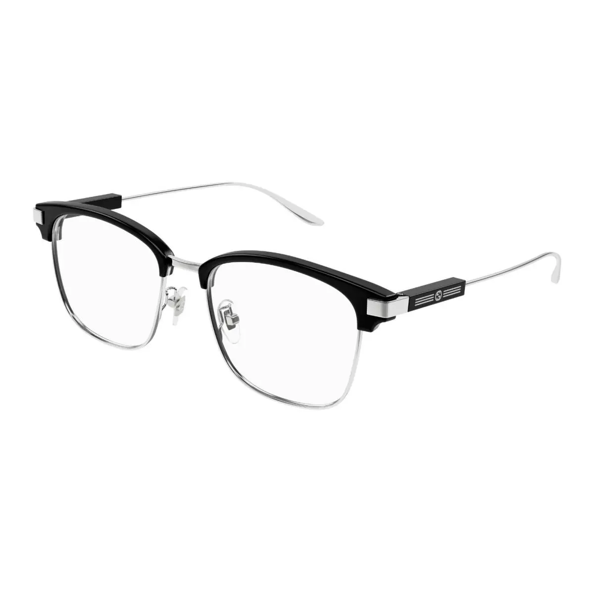 Gucci GG1439OK Black and Silver 001 Eyeglasses