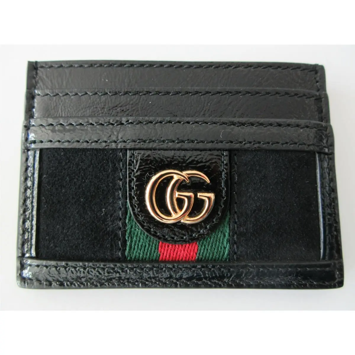 Ophidia Suede Card Case with  Box 523159 by Gucci