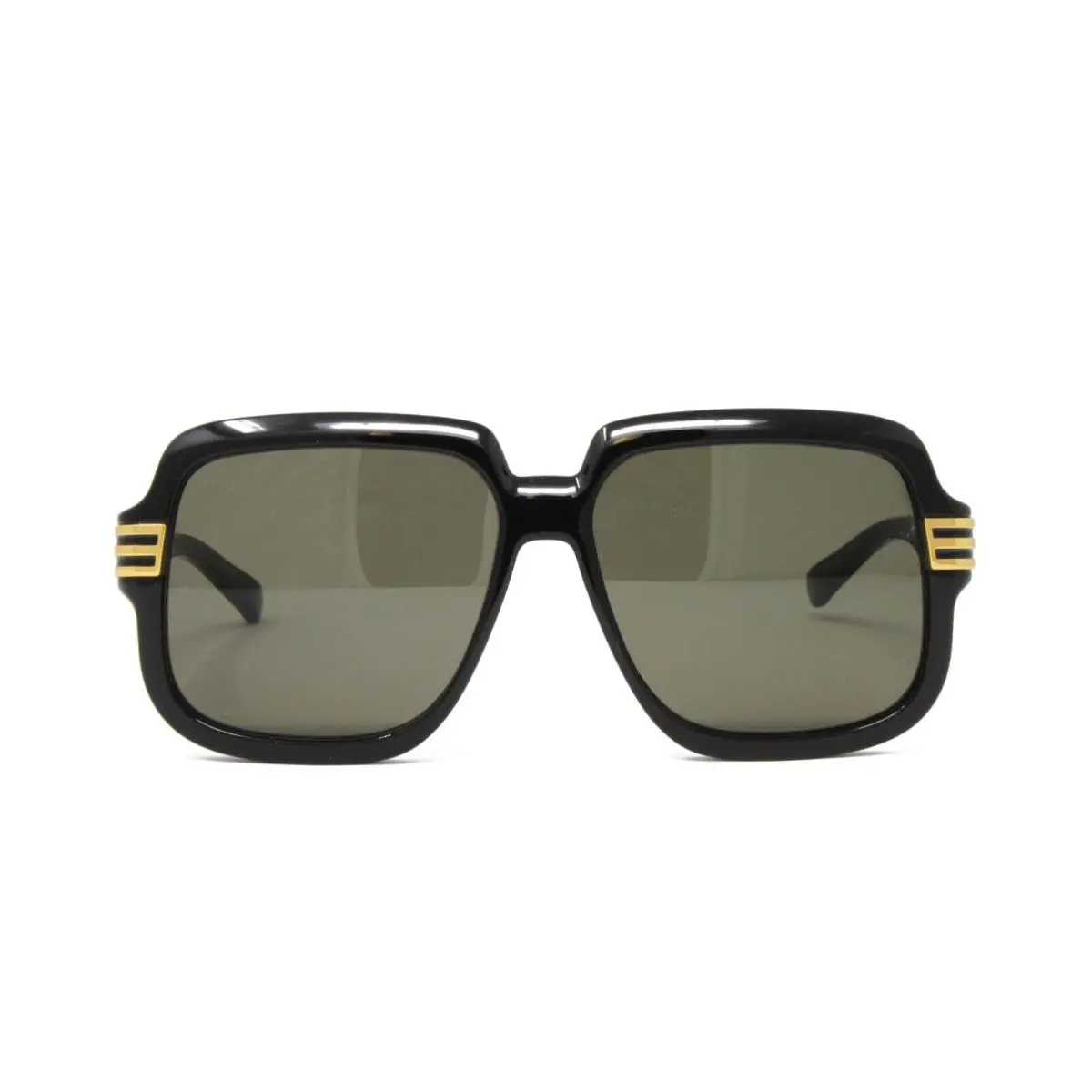 Gucci Men`s Sunglasses Square Fashion GG0979S 001 Black 59mm Grey Lens