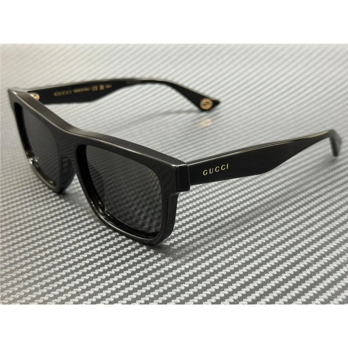 Gucci GG1618S 001 Black Grey Men`s Medium 56 mm Sunglasses