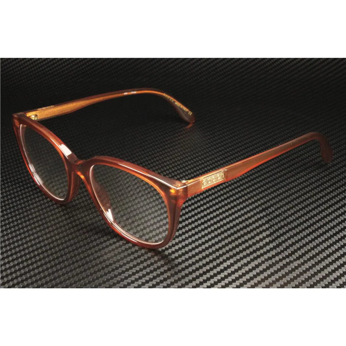 Gucci GG0791O 002 Brown Oval Round Women`s 53 mm Eyeglasses