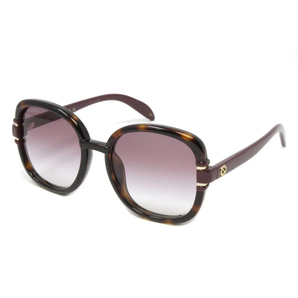 Gucci Sunglasses Women`s Square Plastic Havana Brown 57mm GG1068SA-004