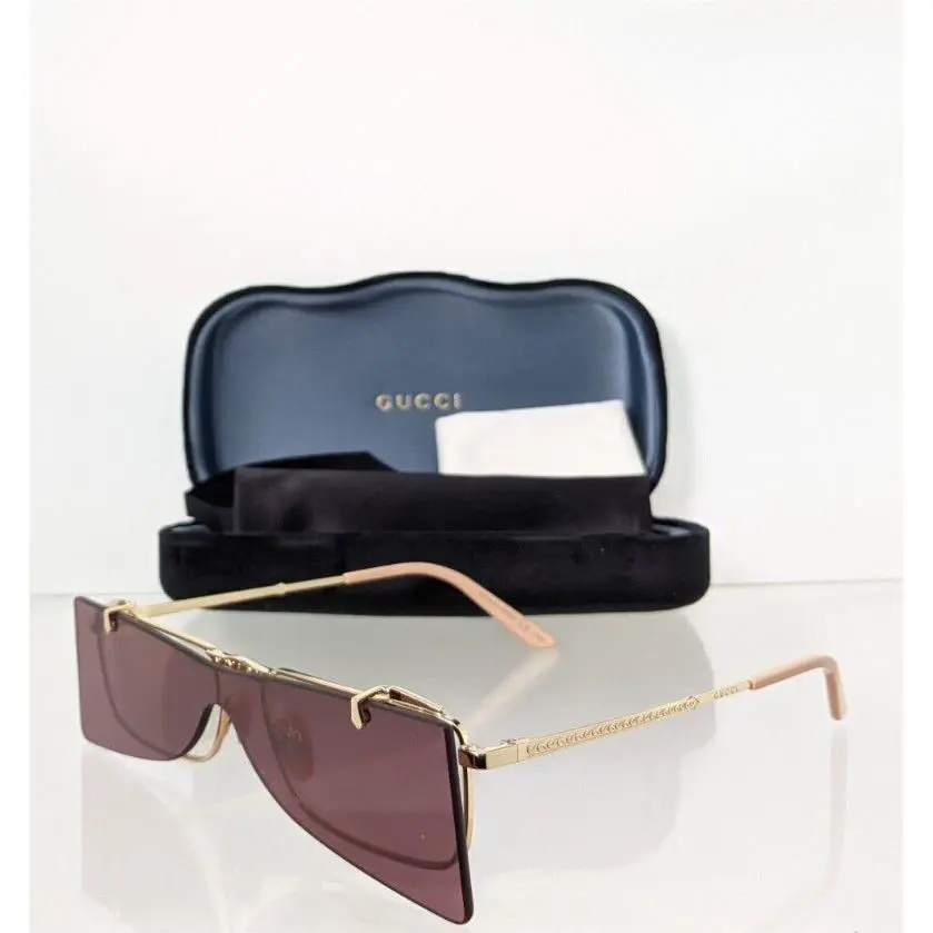 Gucci GG 0363 002 Sunglasses Gold GG0363 Frame 56mm