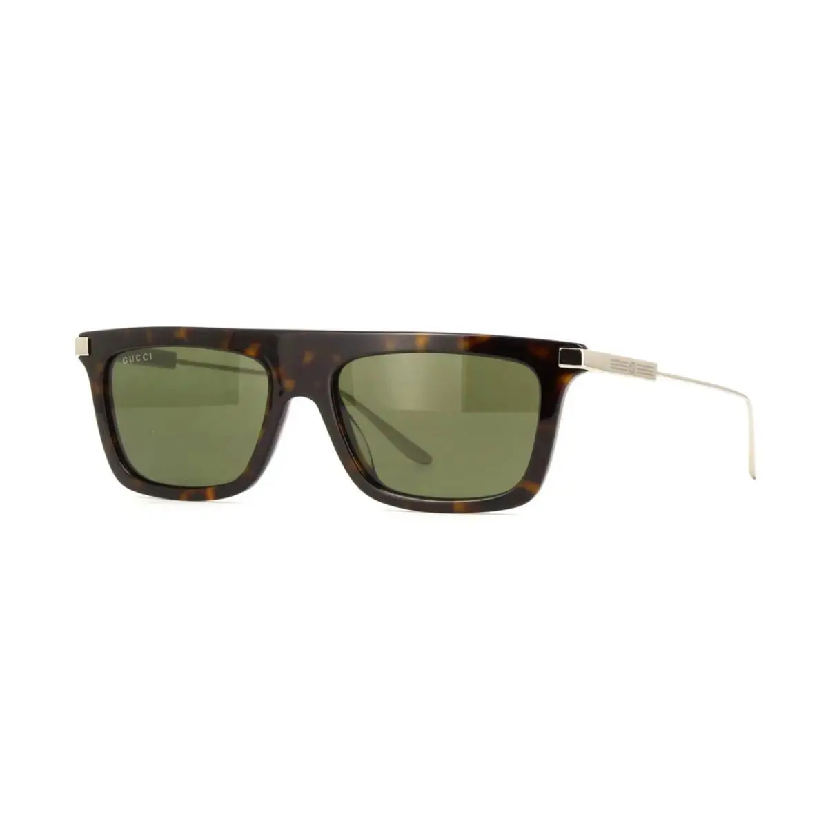 Gucci GG1437S Havana and Silver/green 002 Sunglasses