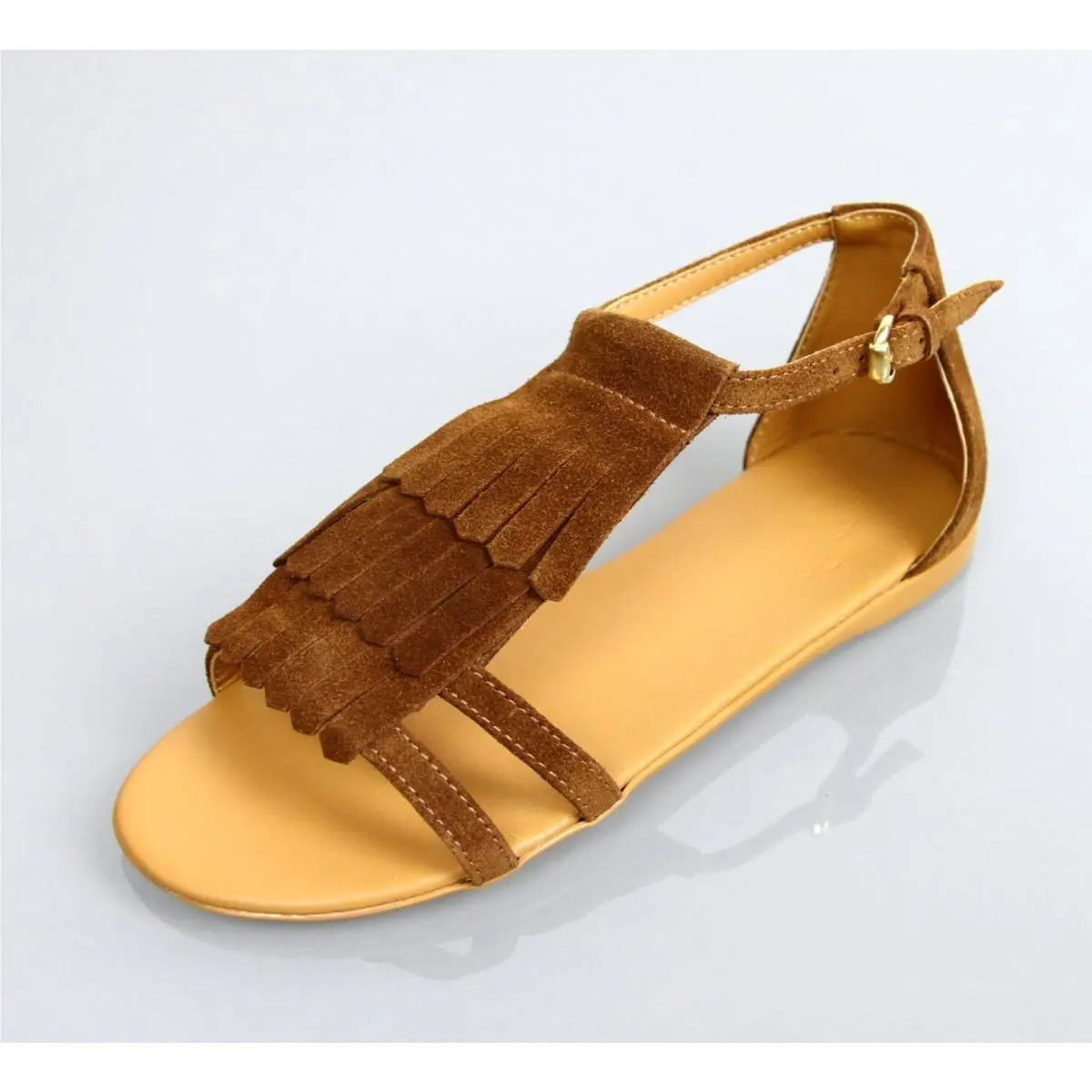 Gucci Kids Suede Sandal W/fringe Detail sz 26/US 10 285284