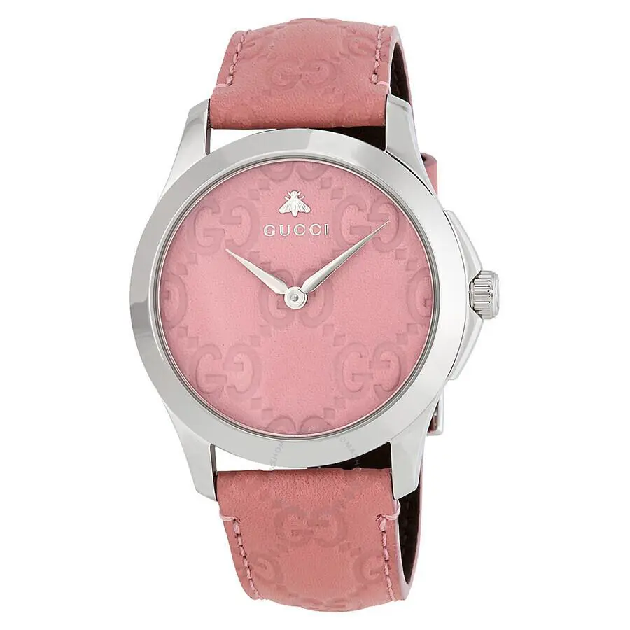 Gucci YA1264030 G-timeless Candy Pink Dial Band 126.4 Series Ladies Watch