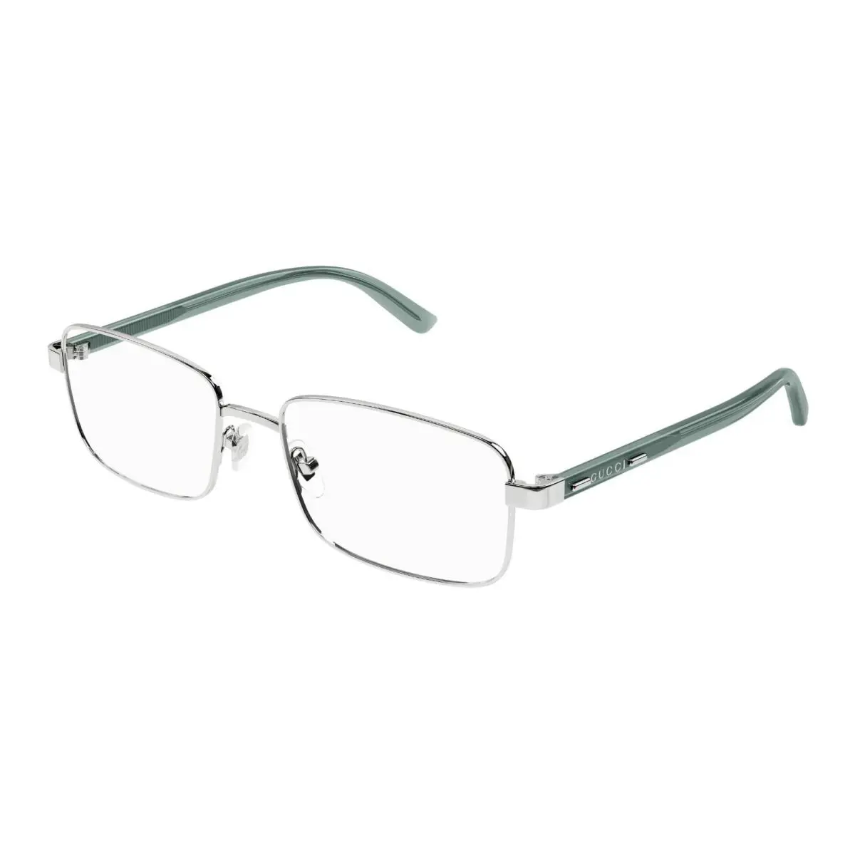 Gucci GG1586O Silver and Green 003 Eyeglasses
