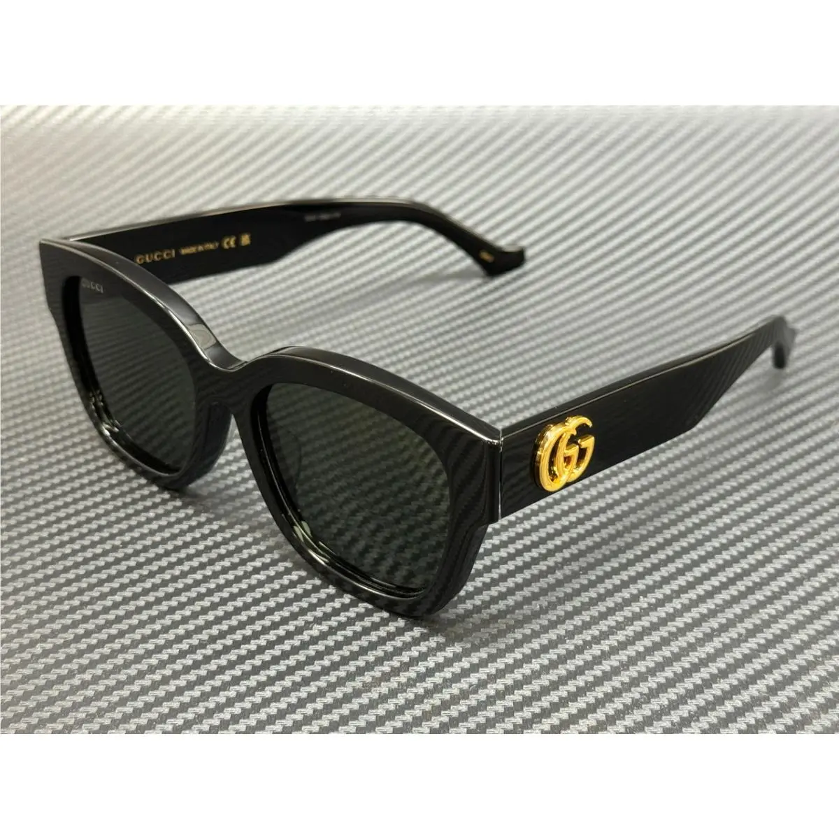 GG1550SK 001 Black Grey Women`s 54 mm Sunglasses by Gucci