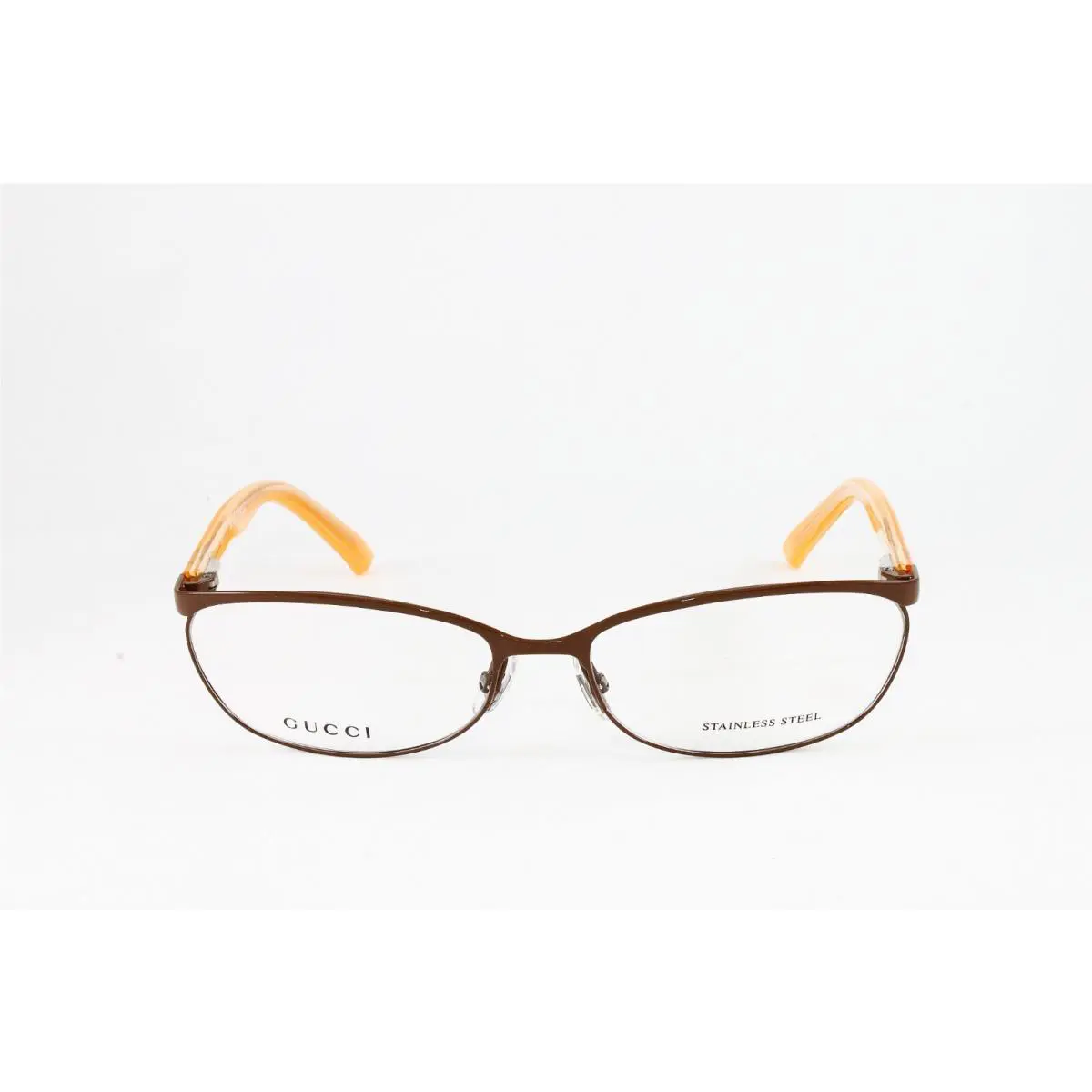 Gucci Women`s Optical Frame GG2884 Ryz Brown Orange 55mm Clear Demo Lens