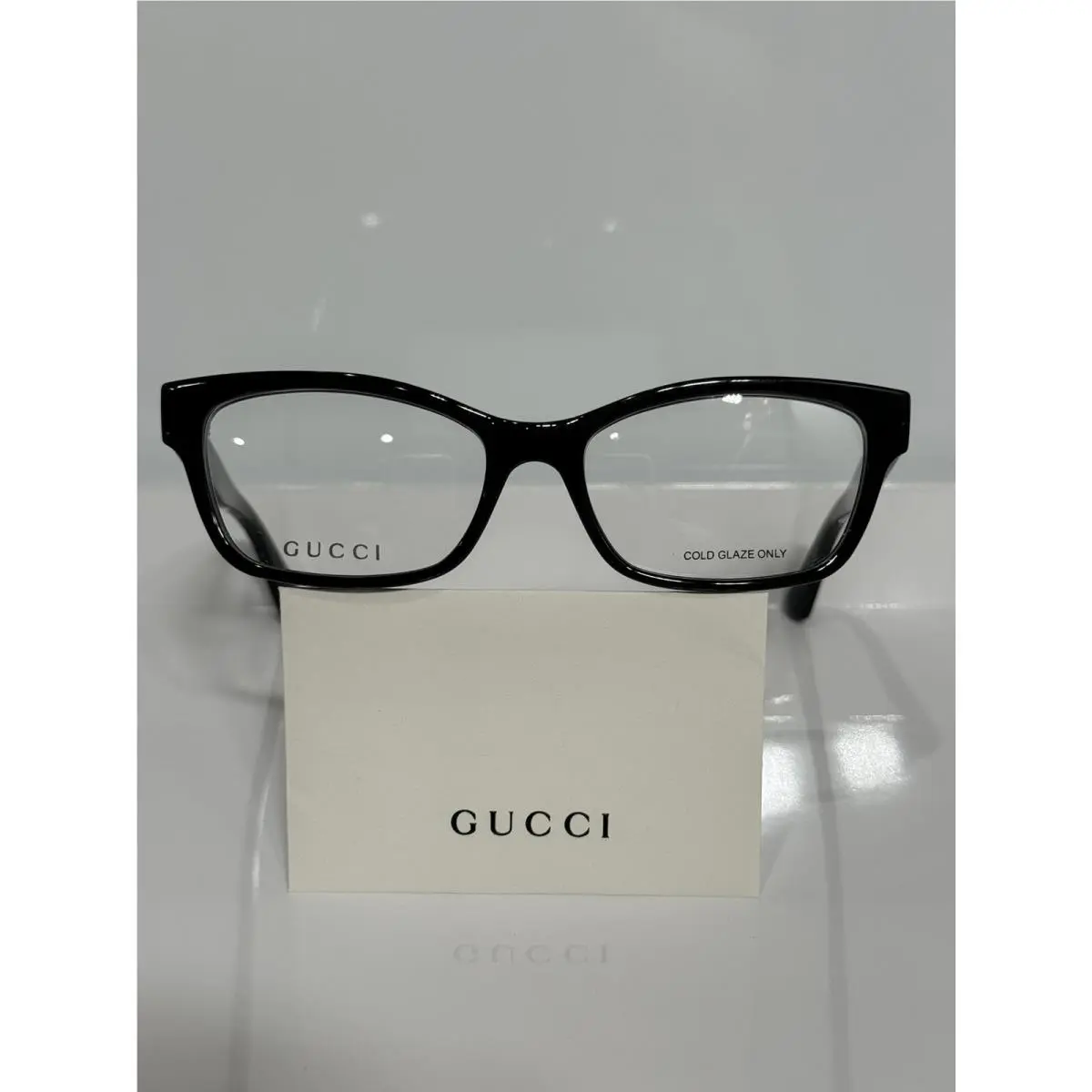 Gucci GG0635O 004 Black Cateye Acetate Woman’s Eyeglasses 53mm