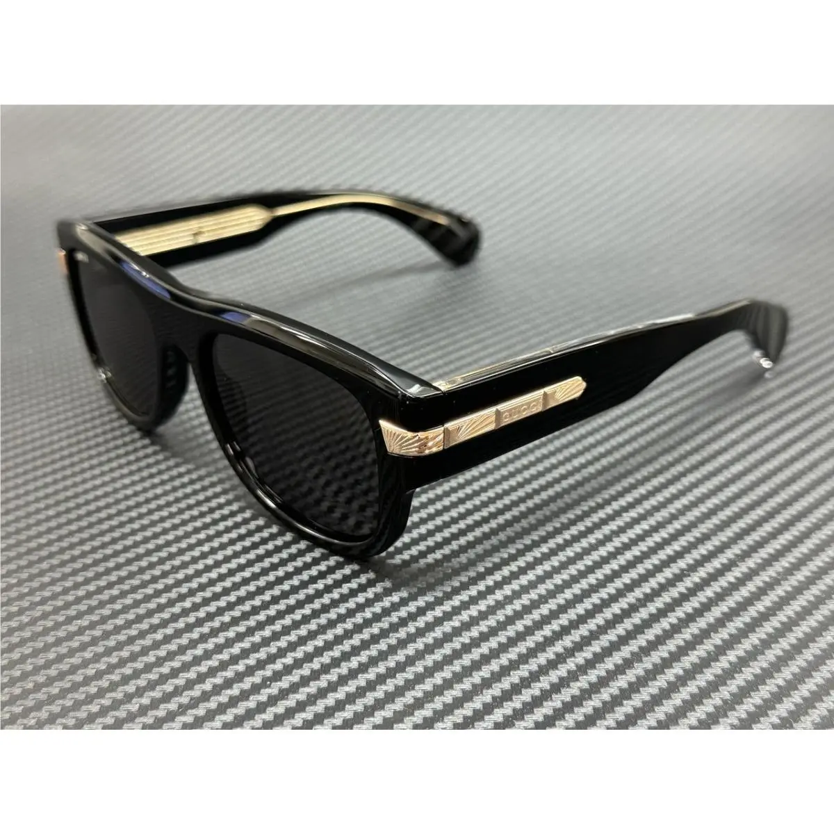 GG1517S 001 Black Grey Men`s Medium 54 mm Sunglasses by Gucci