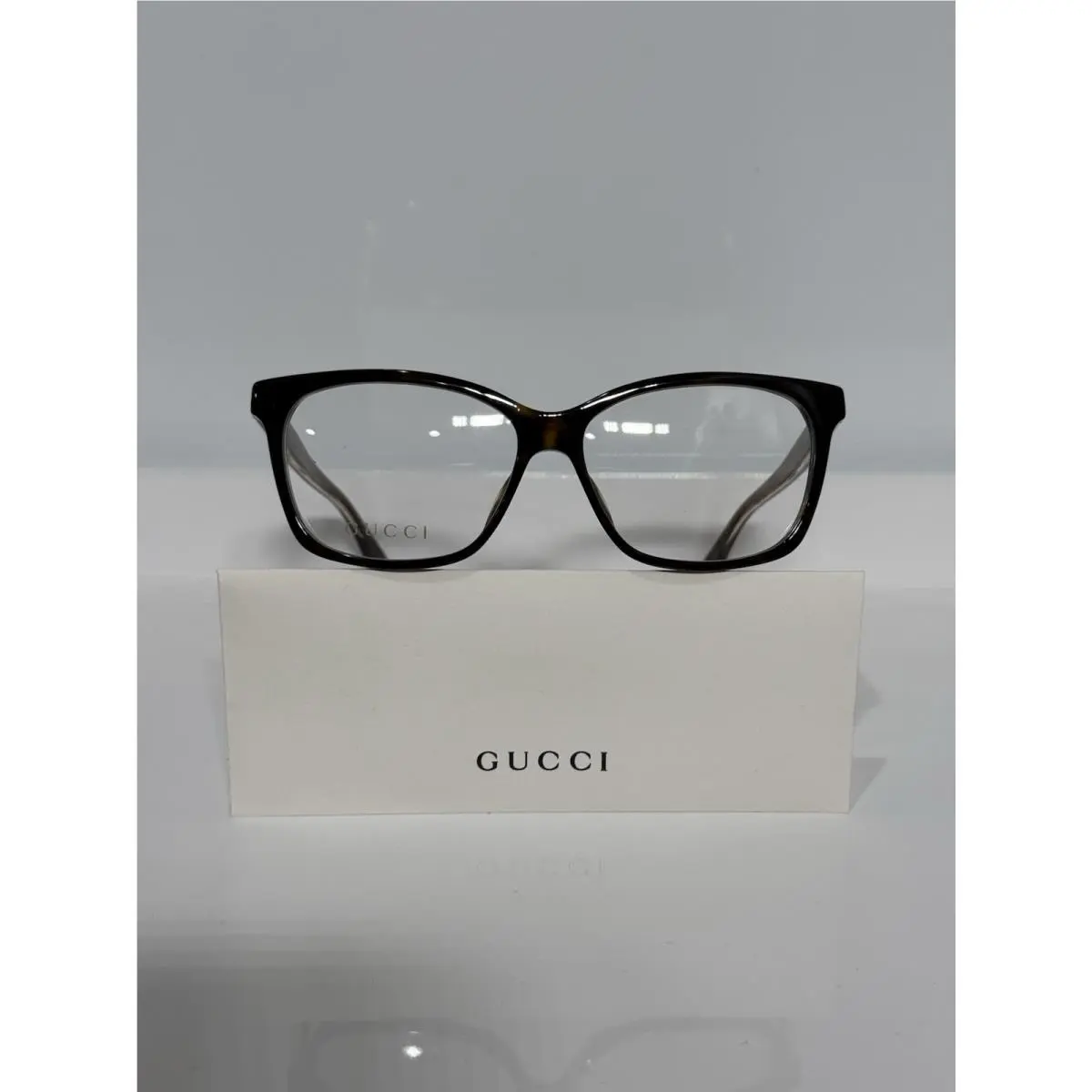 GG0532ON 002 Crystal Havana Acetate Unisex Eyeglasses 54mm by Gucci
