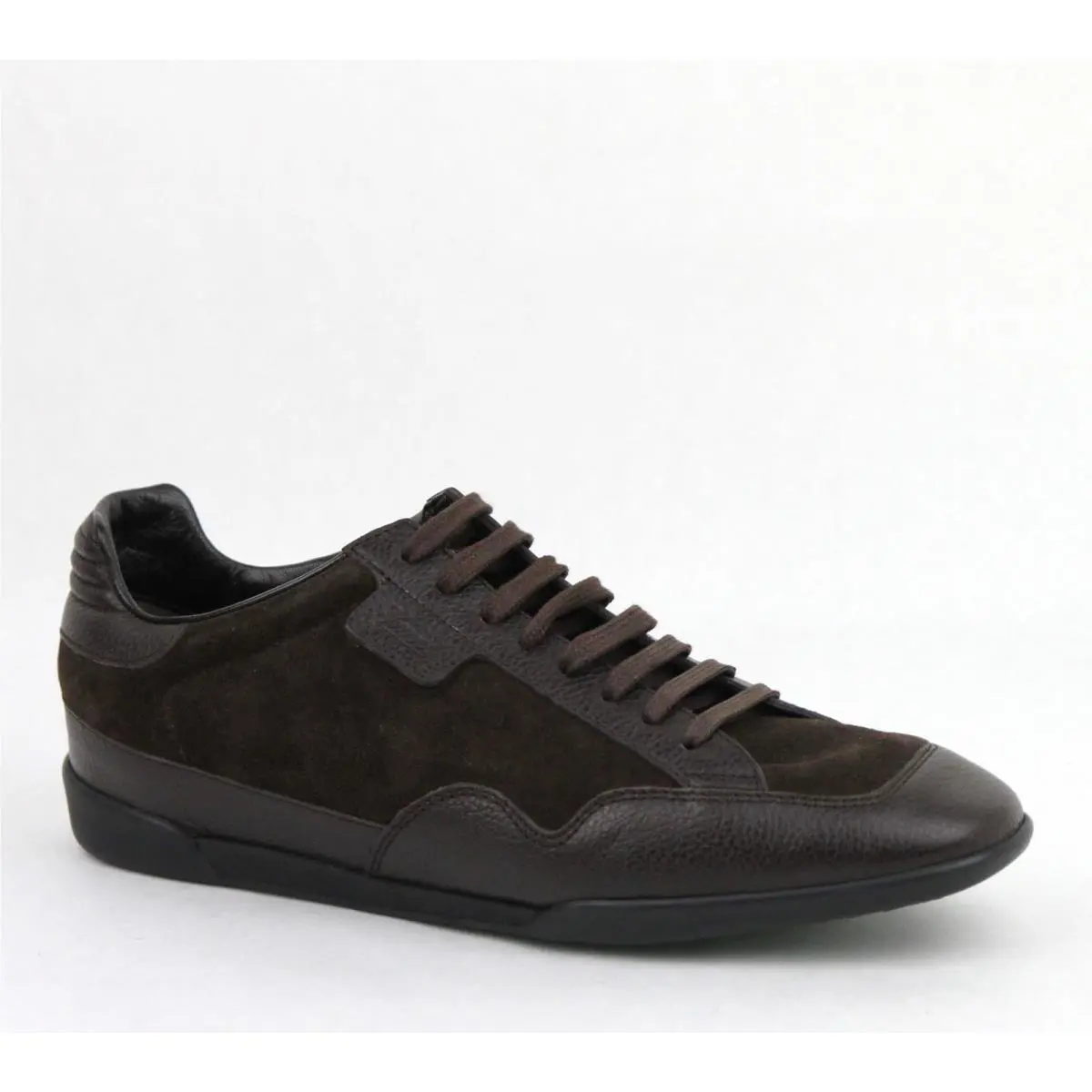 Gucci Men`s Dark Brown Suede Leather Lace-up Sneakers 5G/US 5.5 317052 2145