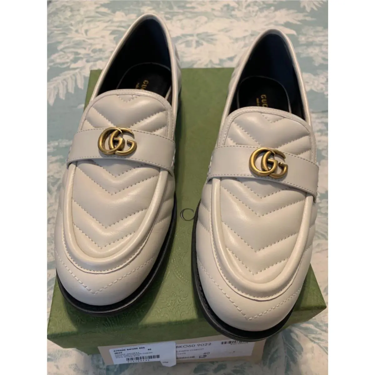 Gucci Womens’s Quilted /matelasse Loafers Size EU40 050