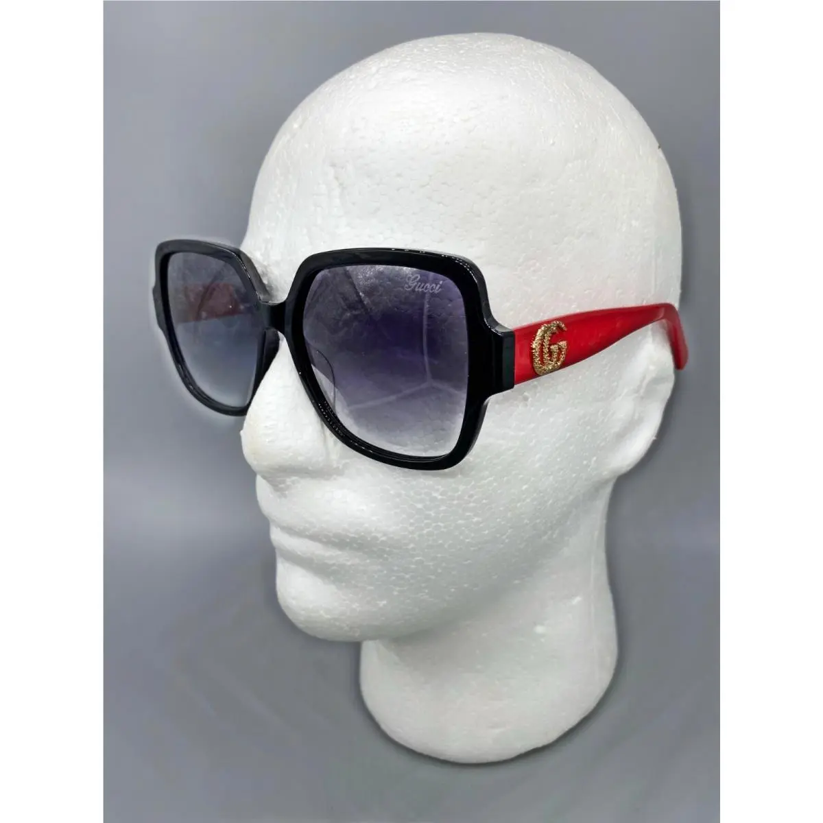 GG0825 S FL 003 Black-red Gradient Lens 58-16-140 by Gucci