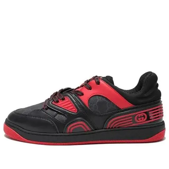 Men`s Gucci Basket Demetra Low-top Sneakers Red/white/black US 13M