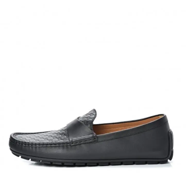 Men’s Gucci Soft Miro Leather Shoes 466904 A9LF0 1000 US Size 8.5/8+