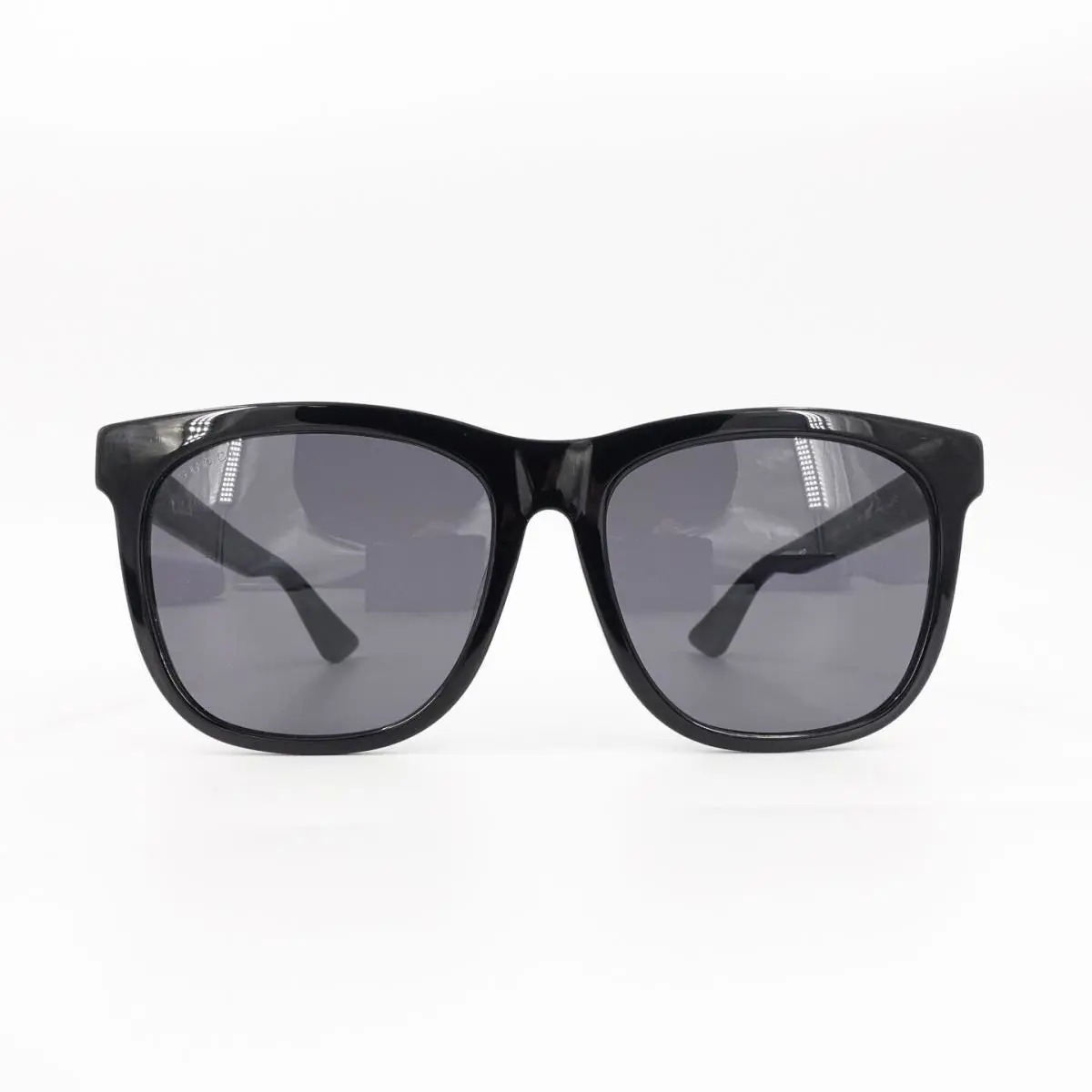 Gucci GG0057 Square Sunglasses Black Gray OS