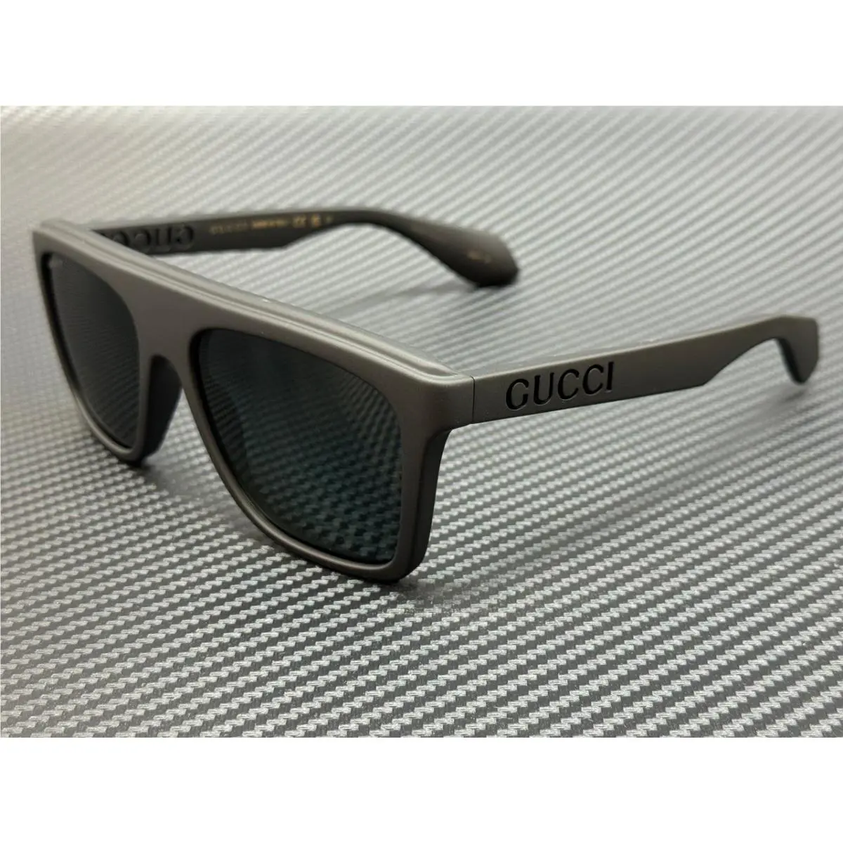 Gucci GG1570S 006 Matte Black Grey Polarized Men`s 57 mm Sunglasses