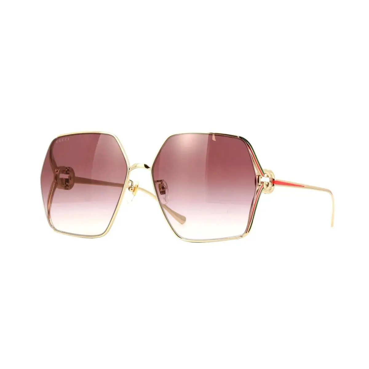 Gucci GG1322SA Gold/red Shaded 003 Sunglasses