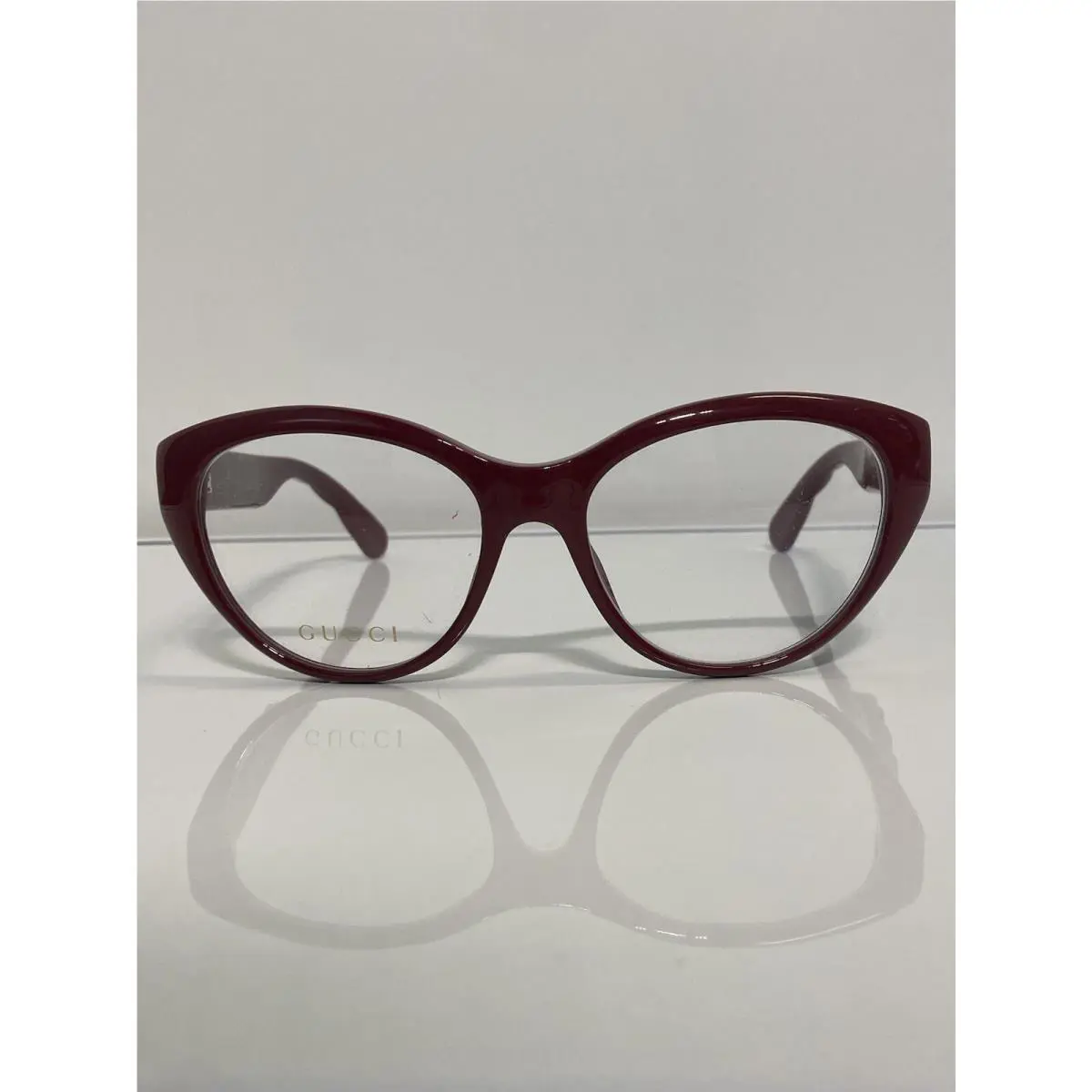 GG0812O 003 Burgundy Bold Acetate Eyeglasses 54mm by Gucci