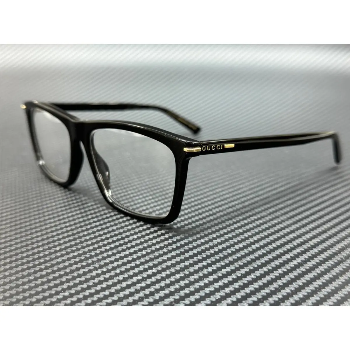 GG1445O 001 Black Men`s Large 56 mm Eyeglasses by Gucci