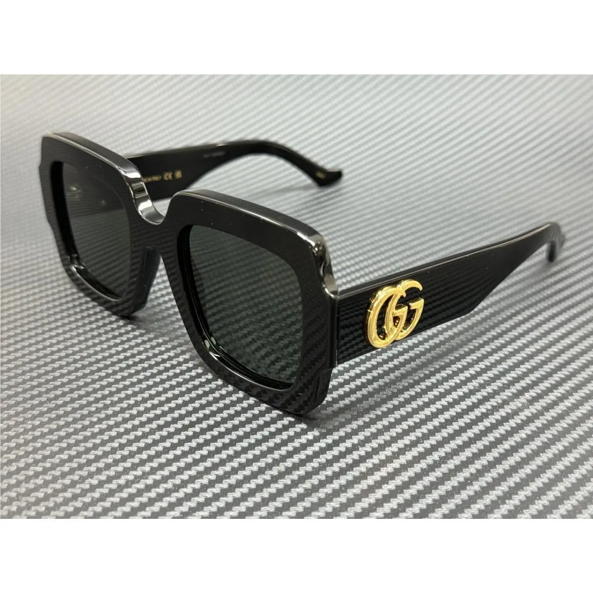 Gucci GG1547S 001 Black Grey Medium 50 mm Women`s Sunglasses