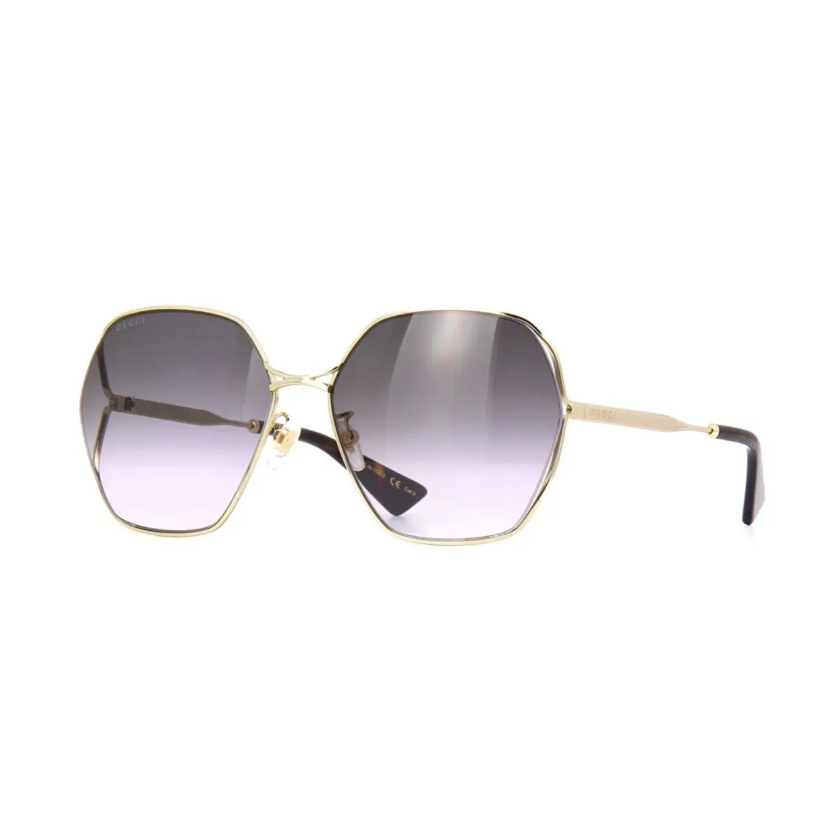 Gucci GG0818SA Gold/grey Shaded 001 Sunglasses