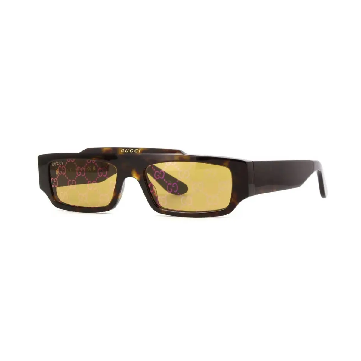 Gucci GG1592S Dark Havana/brown Pattern 002 Sunglasses