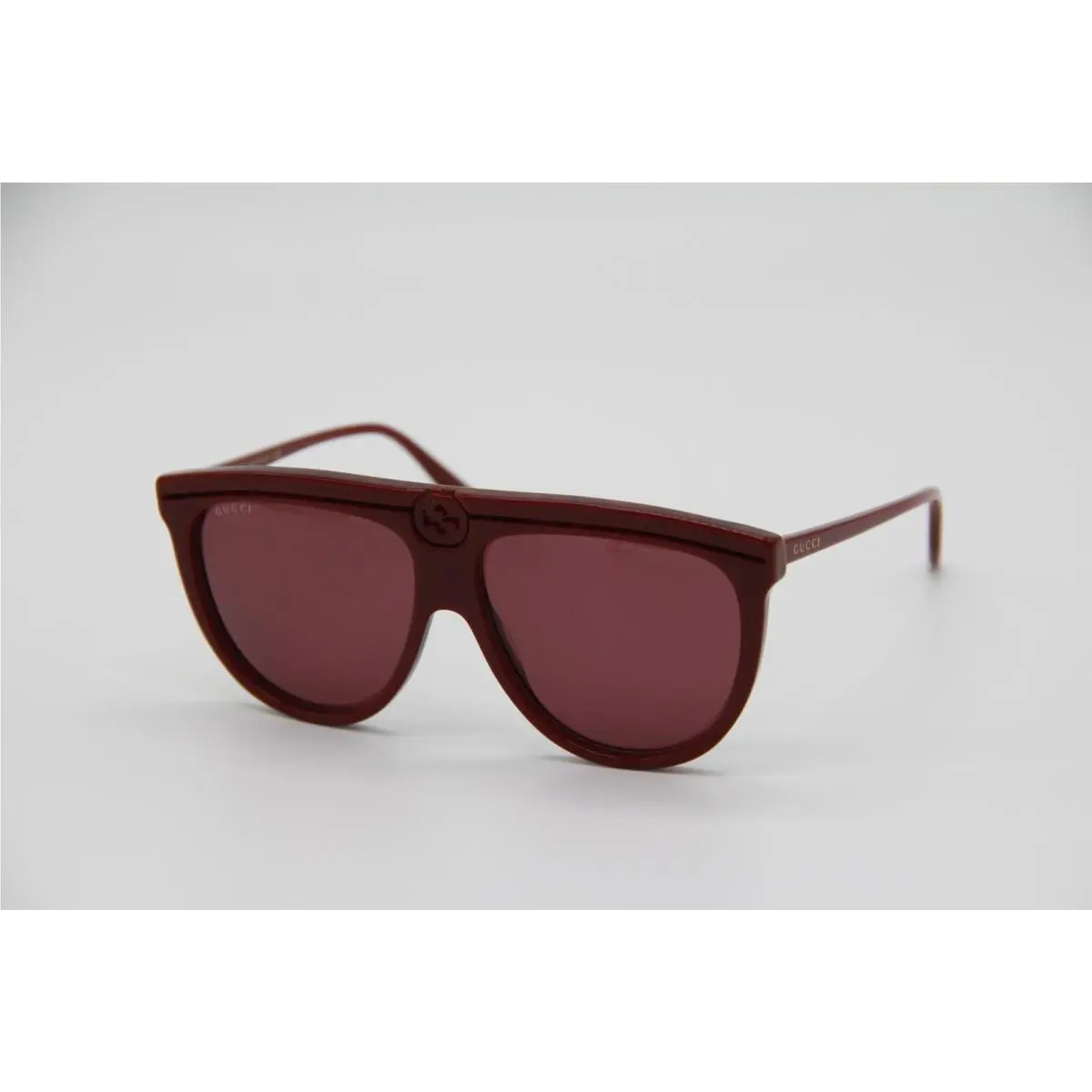 GG0732S 003 Unisex Shield Burgundy Sunglasses by Gucci