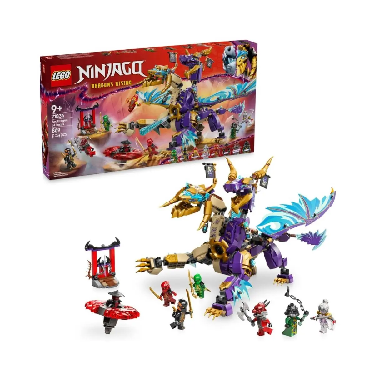 Lego® Ninjago Arc Dragon of Focus 869 Piece Building Kit 71836