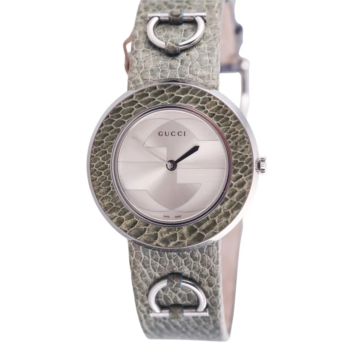 U-play Leather Quartz Watch 129.4 YA129401 by Gucci