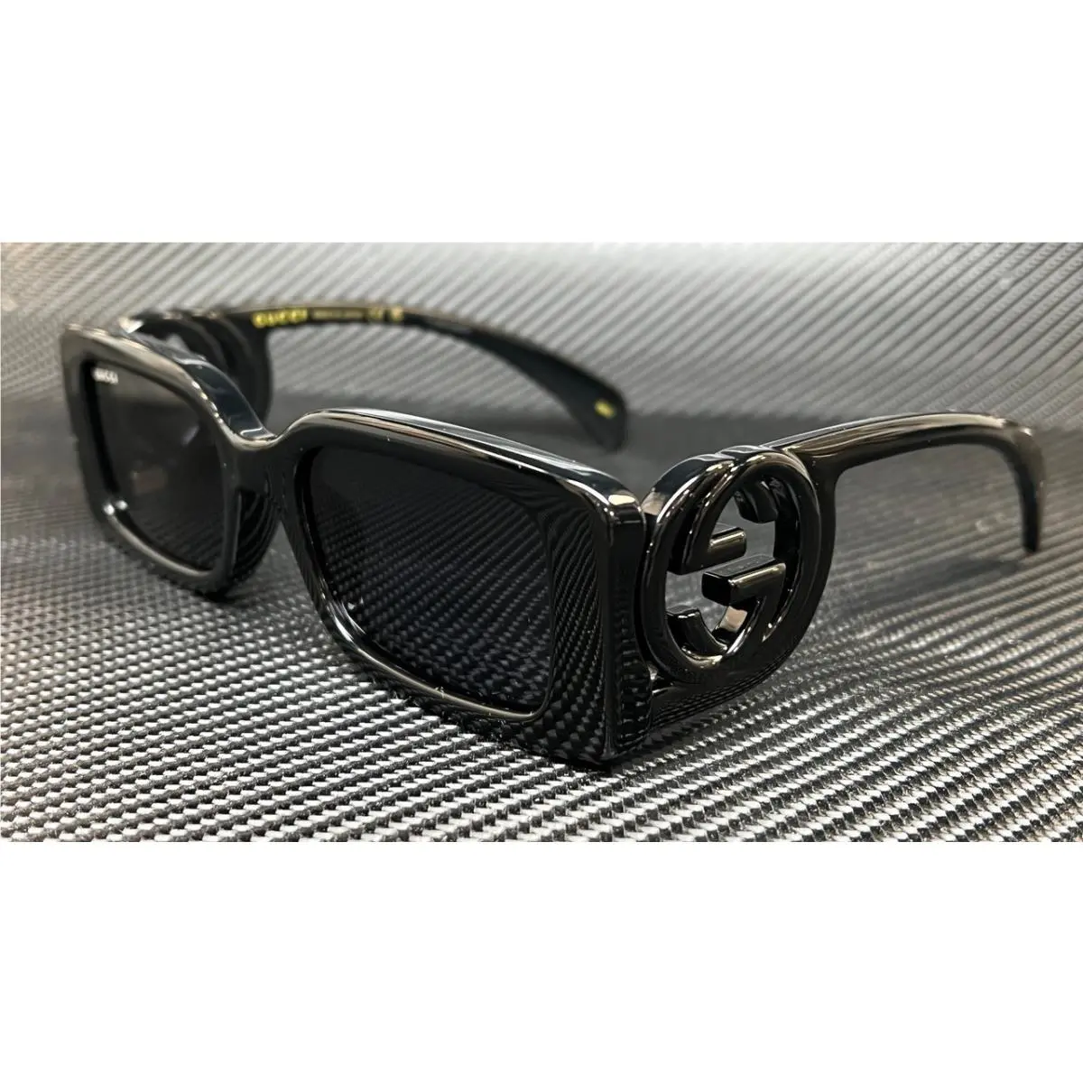 Gucci GG1325S 001 Black Grey Women`s Large 54 mm Sunglasses