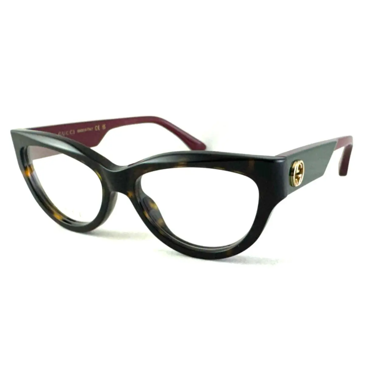 Gucci GG1665O GG 1665O 006 Tortoise/cherry Frame Eyeglasses 53-16-145