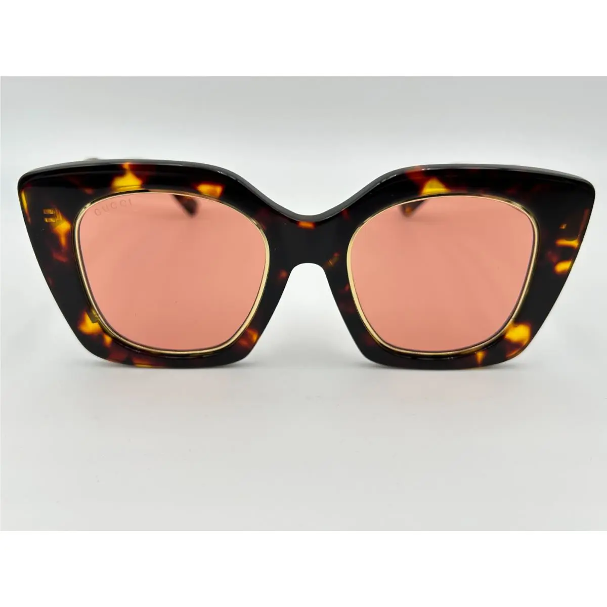 Gucci Sunglasses GG1151S 003 Havana Tortoise Brown Gold Rim Red 51 23 145