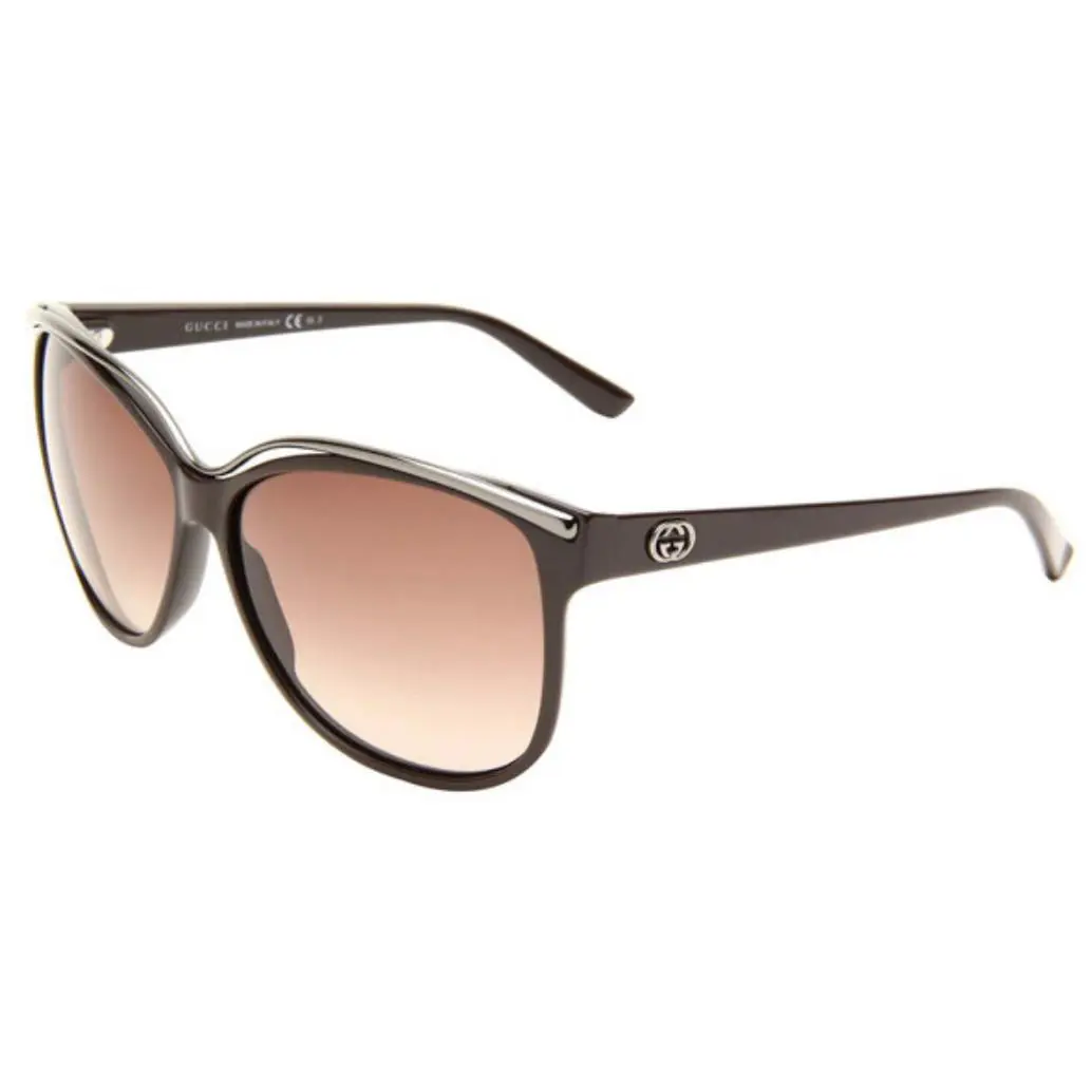 Gucci Womens Brown 62mm GG Logo Sunglasses R1212