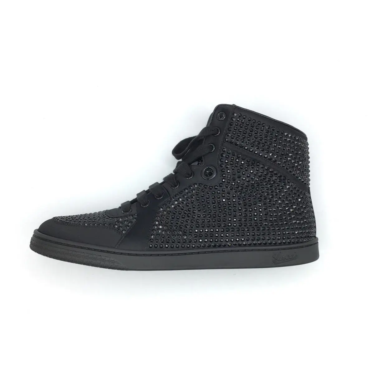 Gucci Nero Black Shoes 338947 KLW10 G39 High Top