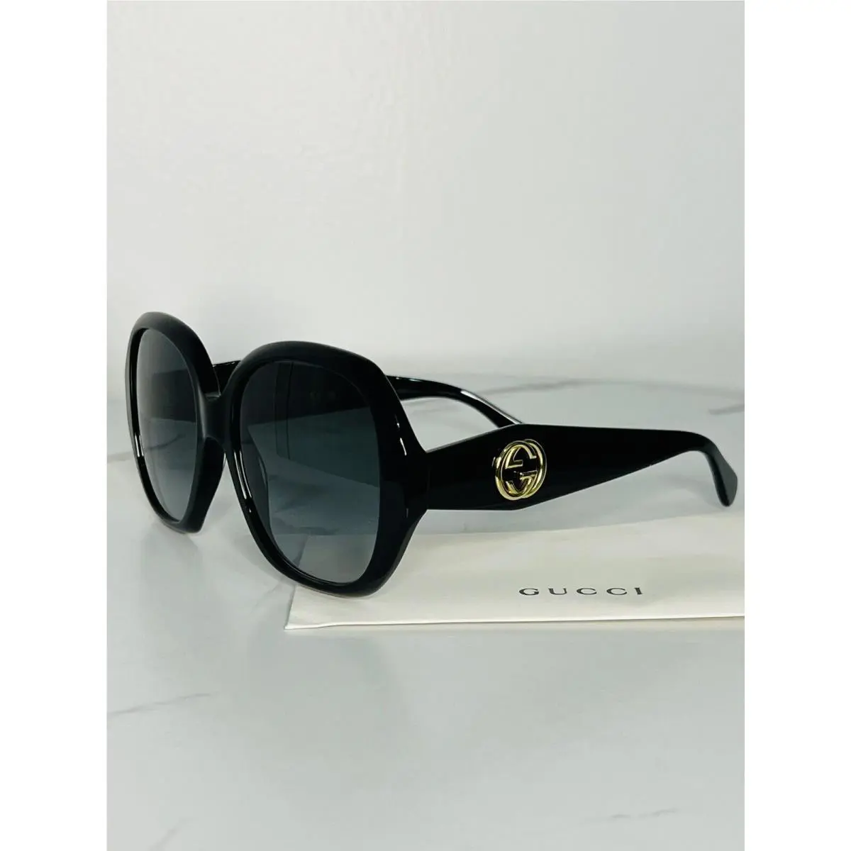 Gucci Black Oversized Sunglasses
