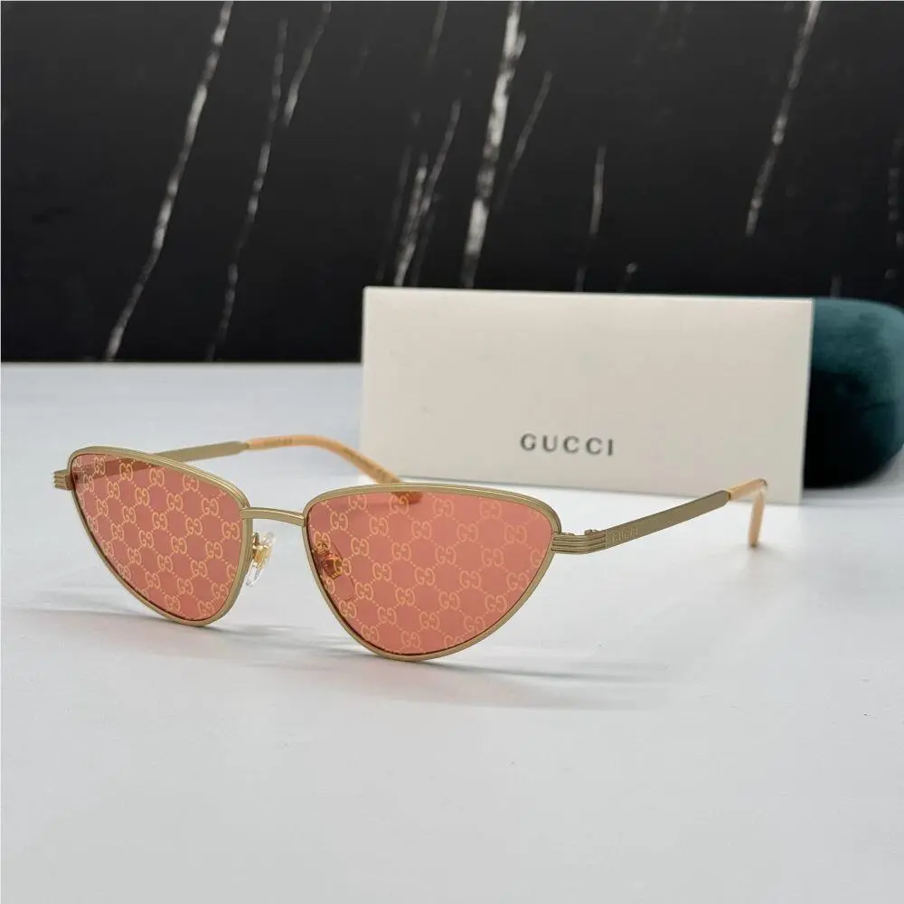 GG1879S 004  Gold Red Women  Sunglasses by Gucci