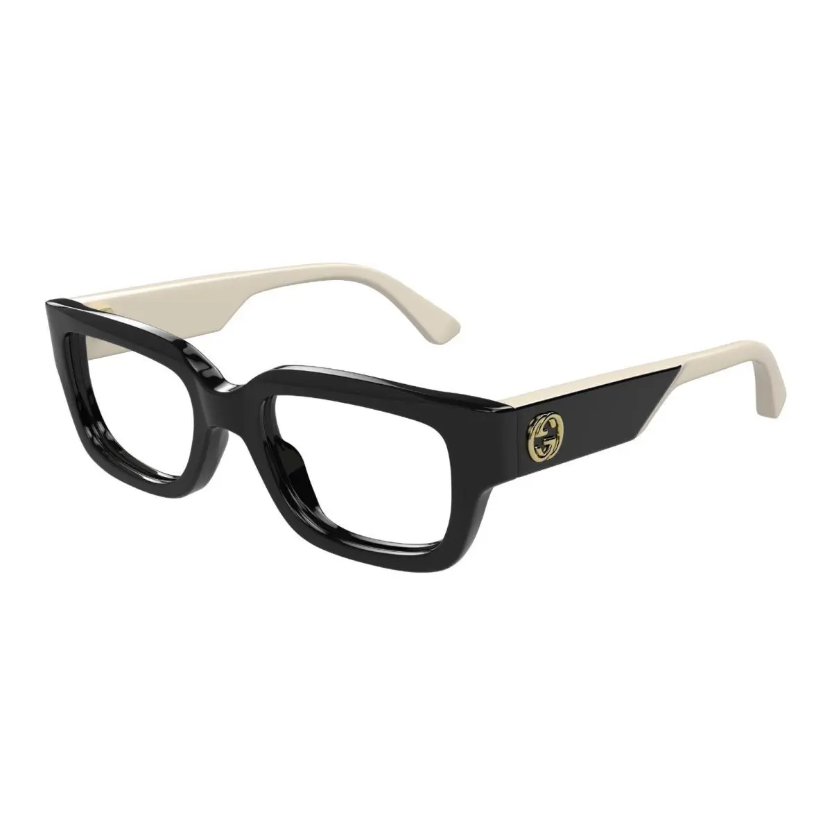 Gucci GG1666O Black and White 005 Eyeglasses